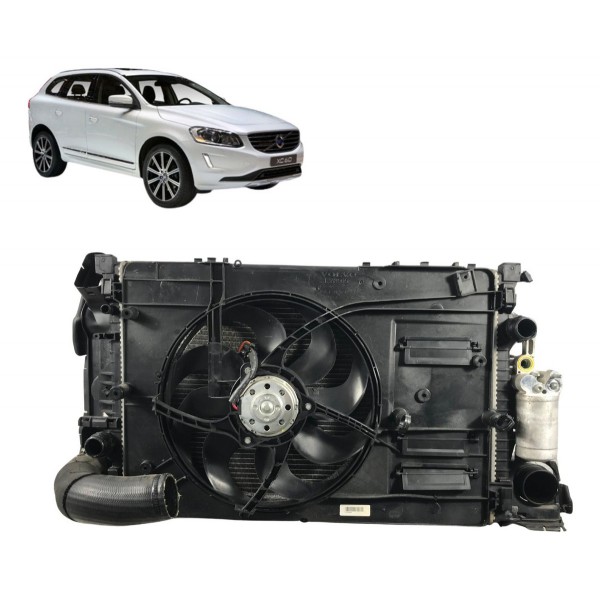 Kit Radiador Volvo Xc60 2.0 T5 2015 2016 C/detalhe