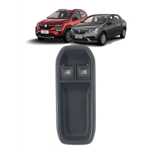 Botão Vidro Elétrico Duplo Renault Kwid Logan