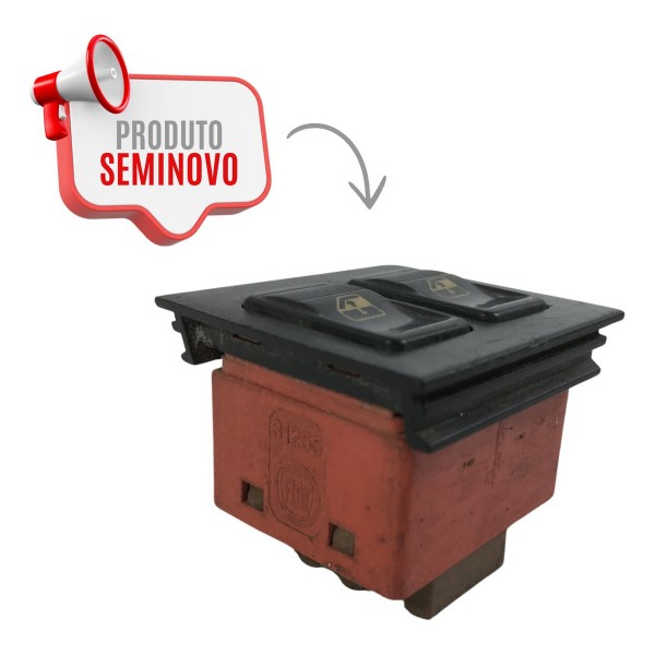 Botão Interruptor Duplo Vidro Elétrico Fiat Uno 2002 03 2004