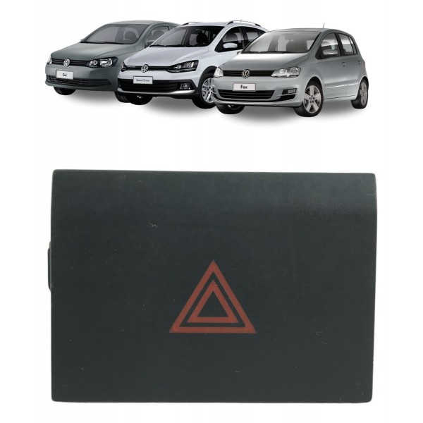 Botão Pisca Alerta Volkswagen Gol  G3 G4 Fox Space Cross