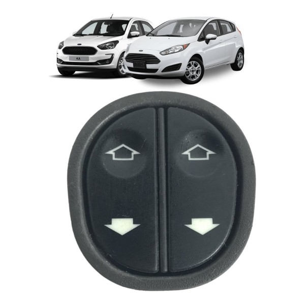 Botão Vidro Elétrico Ford Ka Fiesta 2007 08 09 10 11 12 2013