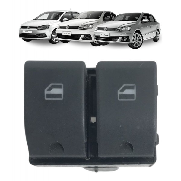 Botão Vidro Elétrico Vw Fox Gol Polo Voyage