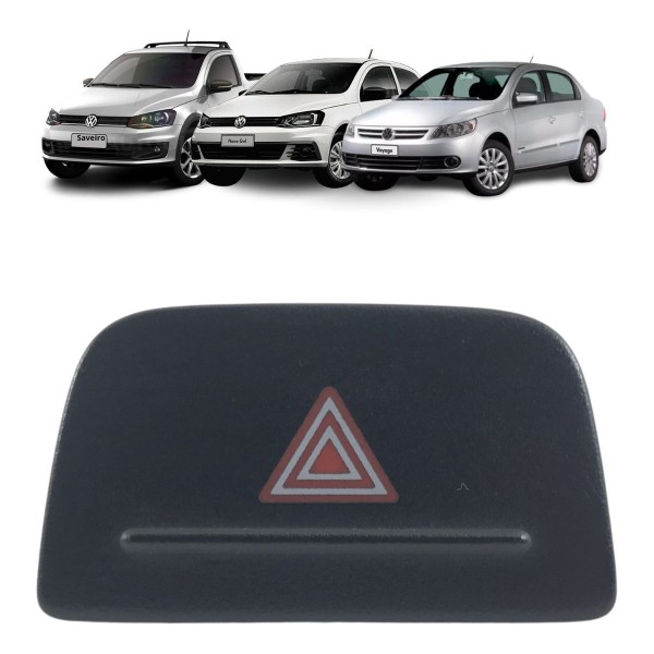Botão Interruptor Pisca Alerta Vw Gol Saveiro Voyage