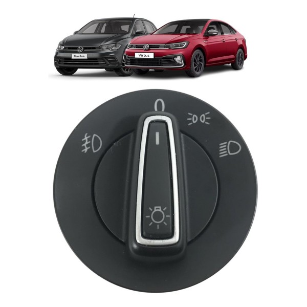 Botão Interruptor Farol Milha Volkswagen Polo Virtus 2021