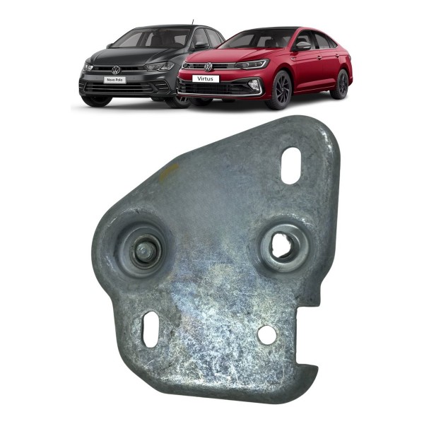 Batente Direito Fechadura Capo Vw Polo Virtus 2018 A 2022