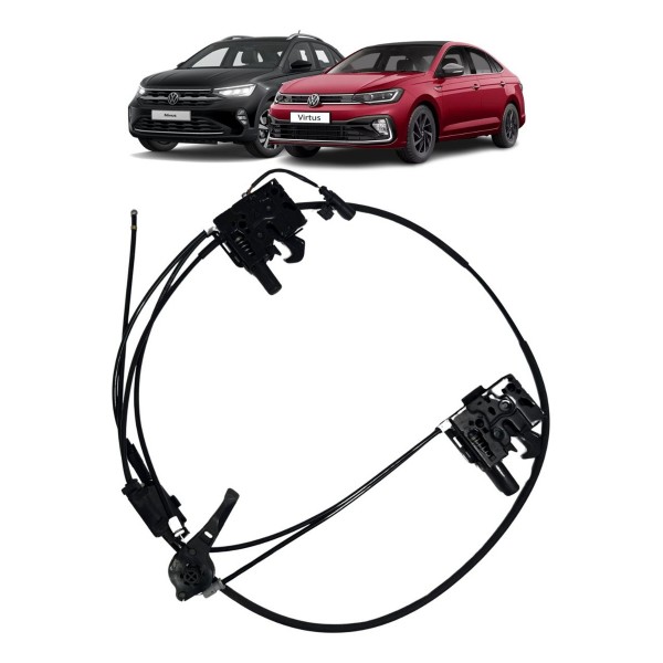 Fechadura Trava Puxador Capo Vw Polo Virtus 2018 2019 A 2022