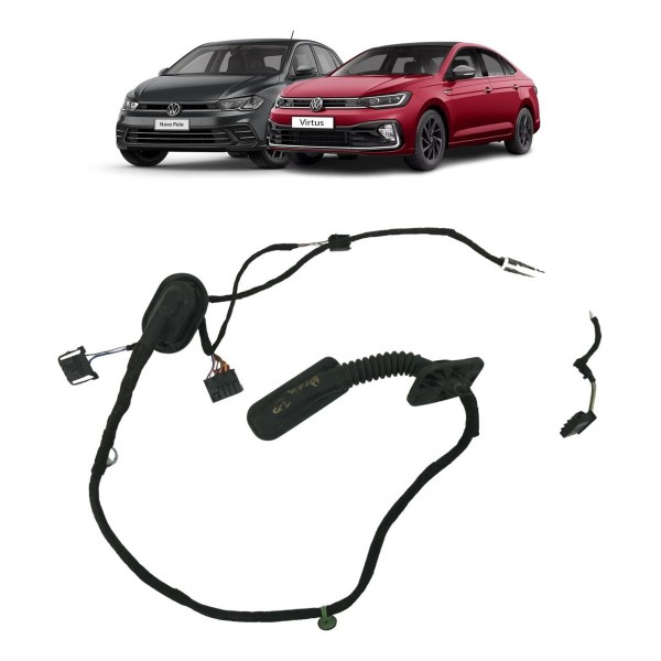 Chicote Porta Traseira Direita Vw Polo Virtus 2018 19 A 2023