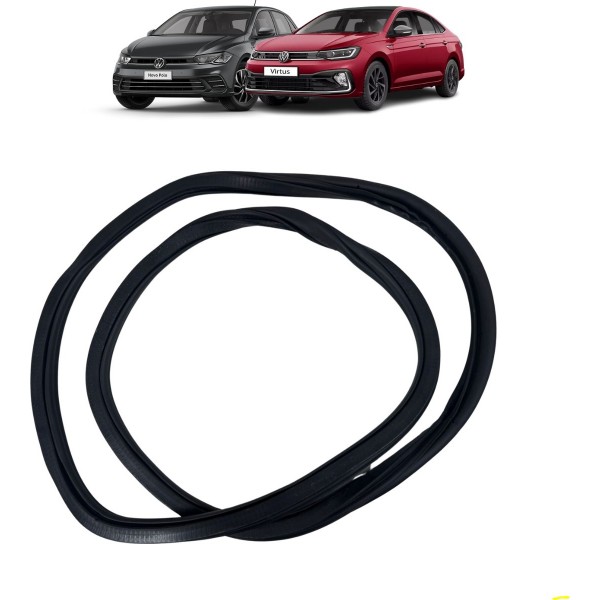 Borracha Porta Traseira Esquerda Vw Polo Nivus 2018 A 2022