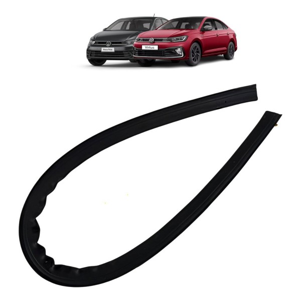 Borracha Inferior Porta Dianteira Vw Polo Virtus 2018 A 2022