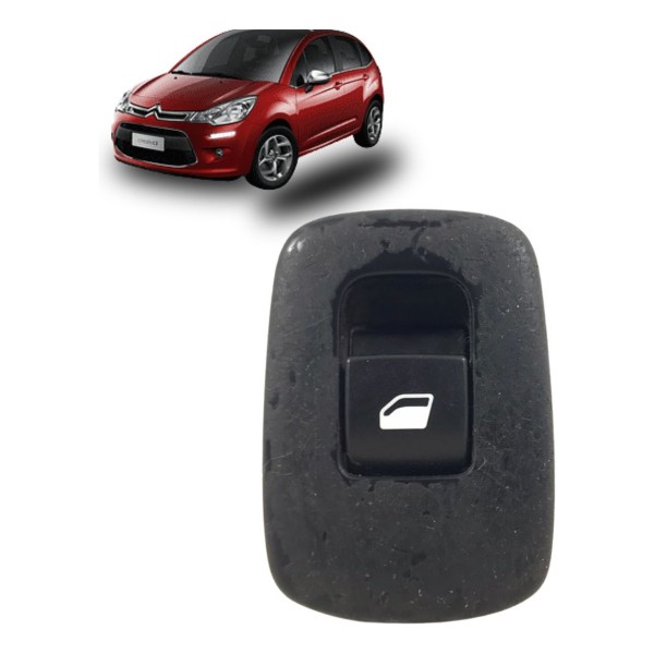 Botão Vidro Elétrico Citroen C3 C/ Detalhe 2013 À 2017