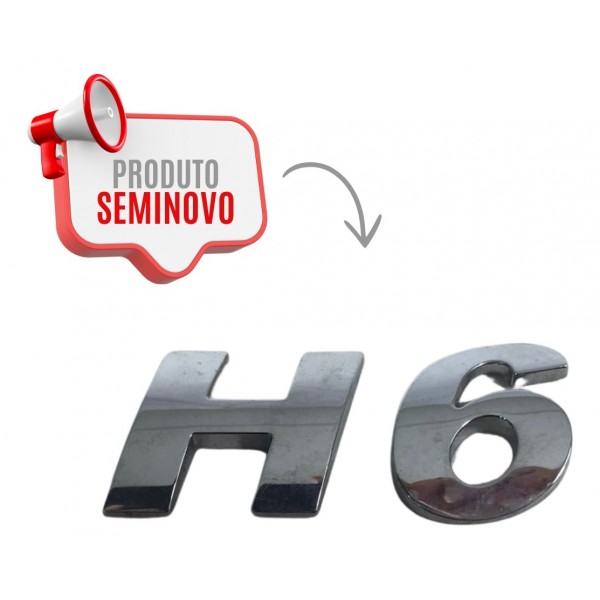 Emblema H6 Letreiro Gwm Haval H6 Premium 1.5 16v Turbo 2024