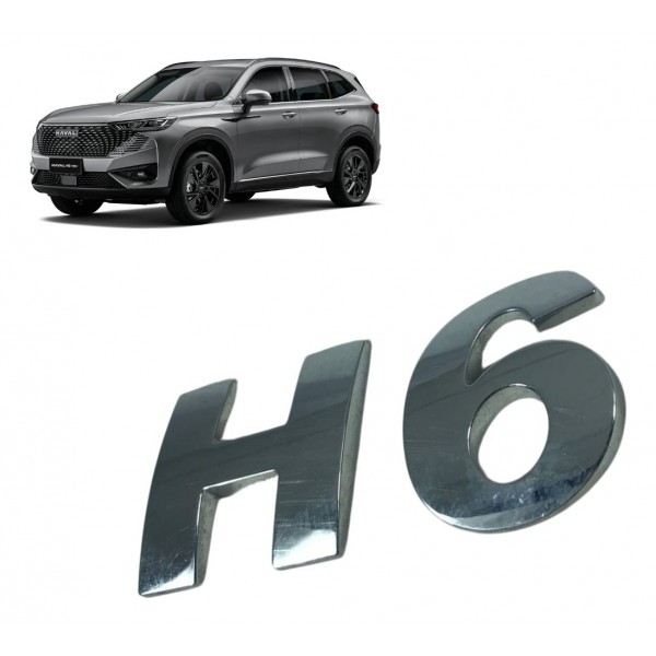 Emblema H6 Letreiro Gwm Haval H6 Premium 1.5 16v Turbo 2024