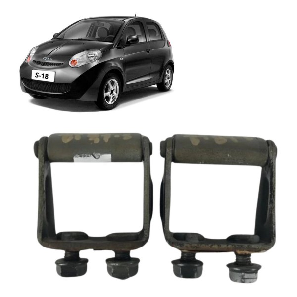 Par Dobradiça Tampa Traseira Chery S-18 1.3 2010 2011 2012