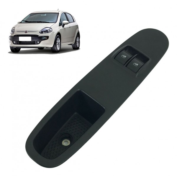 Botão Vidro Dianteiro Esquerdo Fiat Punto 2012 À 2018