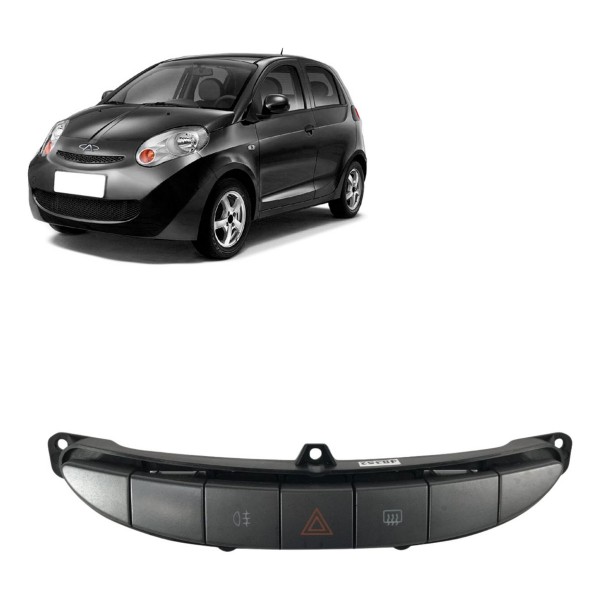 Botão Alerta Desembaçador Farol Milha Chery S-18 2011 2012