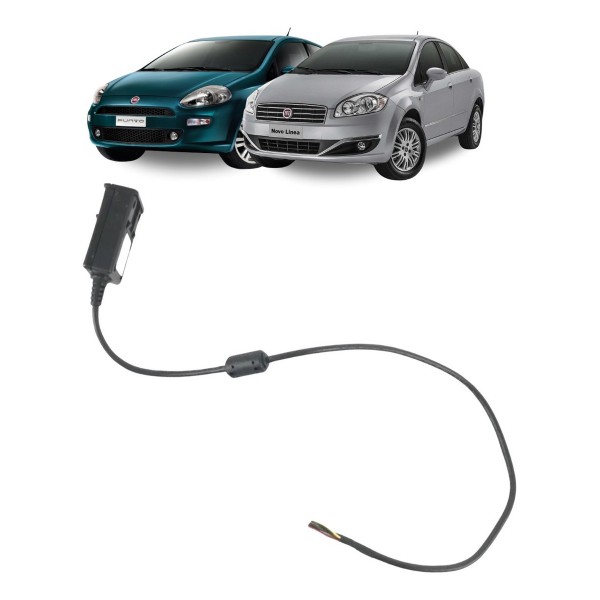 Tomada Conector Usb Painel Fiat Linea Punto 2009 2010 Oem