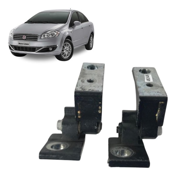 Par Dobradiça Porta Dianteira Esquerda Fiat Linea 2009 2010