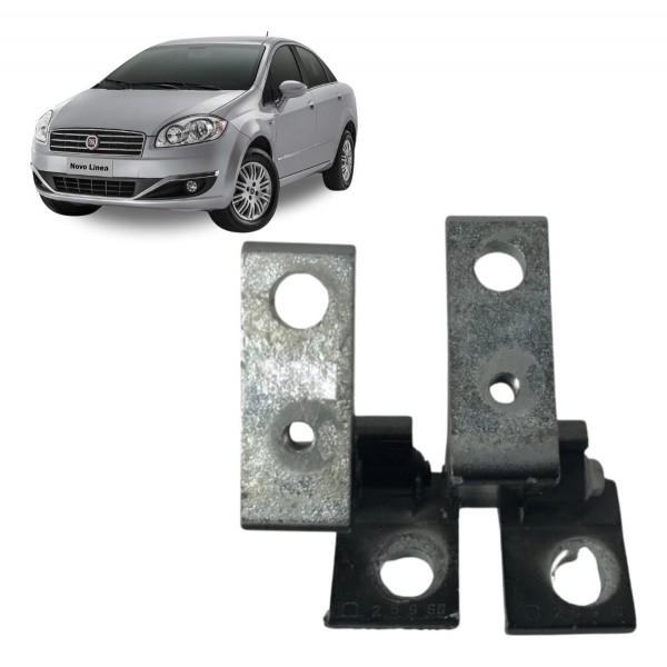 Par Dobradiça Porta Dianteira Direita Fiat Linea 2009 2010