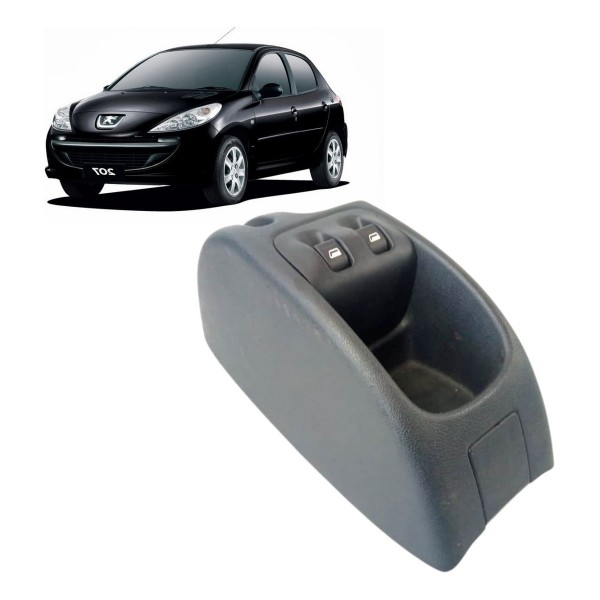Console Central Botão Elétrico Vidro Peugeot 207 2012 2013