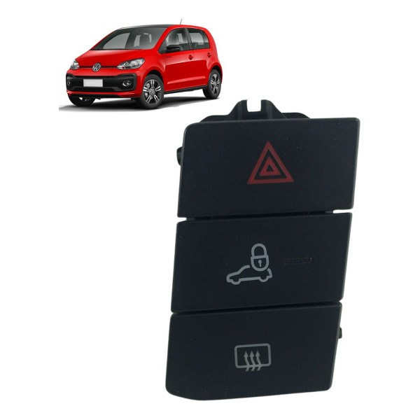 Botão Trava Alerta Desembaçador Volkswagen Up! 2014 À 2019