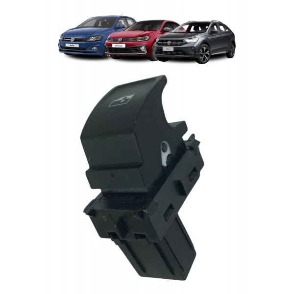Botão Vidro Traseiro Vw Polo Nivus Virtus 2018 À 2024