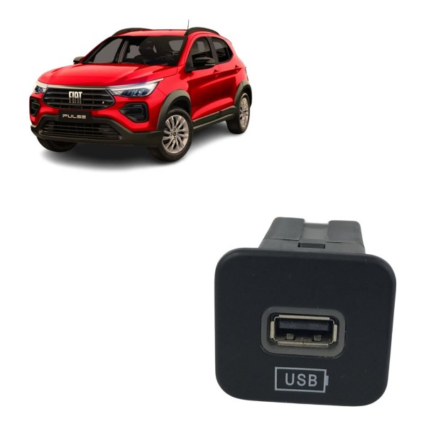 Entrada Usb Console Traseiro Fiat Pulse 2021 2022 2023 2024