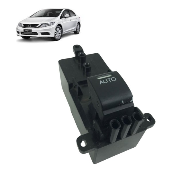 Botão Vidro Elétrico Traseiro Honda Civic G9 2012 À 2016