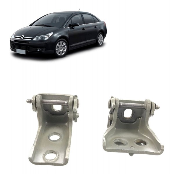 Par Dobradiça Porta Dianteira Esquerda Citroen C4 2013 2014