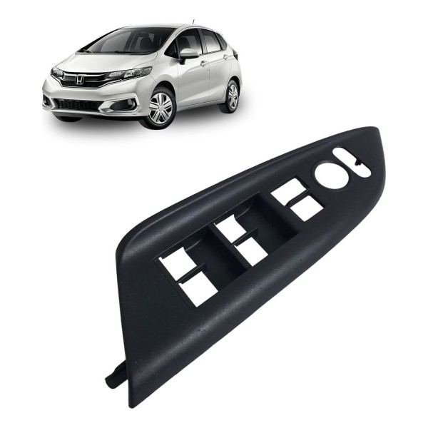 Moldura Botão Vidro Elétrico Esquerdo Honda Fit 2015 À 2020