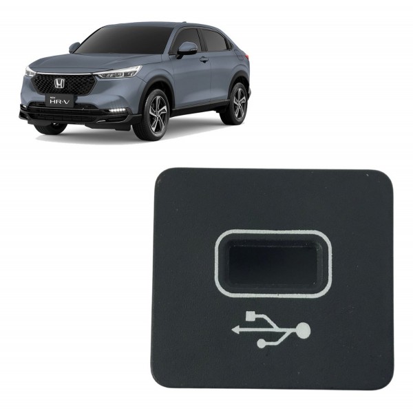 Moldura Botão Usb Honda Hr-v 1.5 2022 2023 2024 Moldura Botão Usb Honda Hr-v 1.5 2022 2023 2024