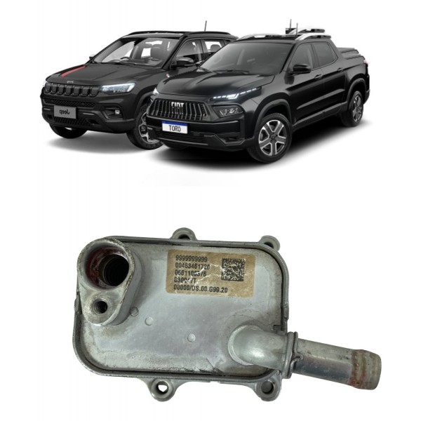 Resfriador Óleo Motor Fiat Toro Compass 1.3 2021 2022 2023 Resfriador Óleo Motor Fiat Toro Compass 1.3 2021 2022 2023