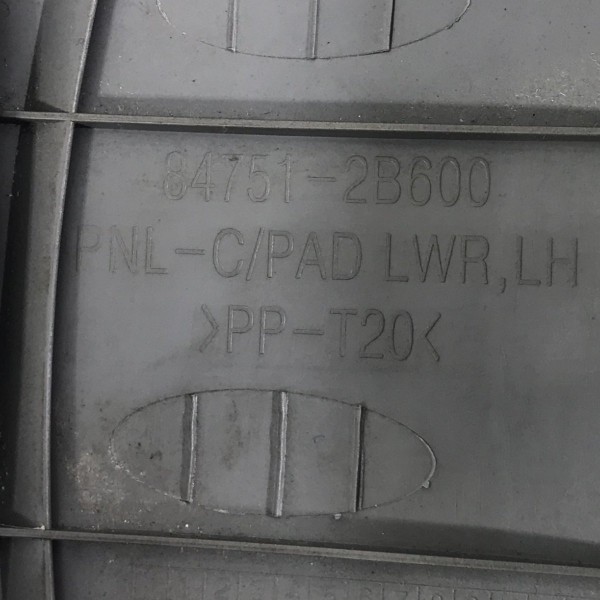 Acabamento Inferior Esquerdo Painel Santa Fé 2009 10 11 2012 Acabamento Inferior Esquerdo Painel Santa Fé 2009 10 11 2012