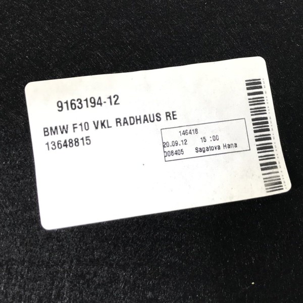 Forro Porta Malas Direito Bmw Serie 5 528i 2.0 2012 13 2014