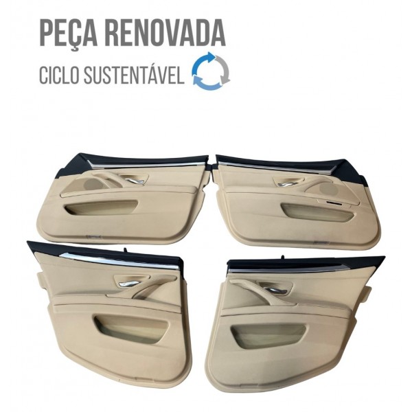 Jogo Forro De Porta Bege Bmw Serie 5 528i 2.0 2012 2013