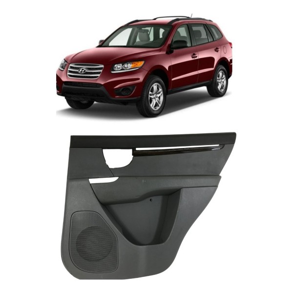 Forro De Porta Traseira Direita Santa Fe 2010 2011 Detalhe