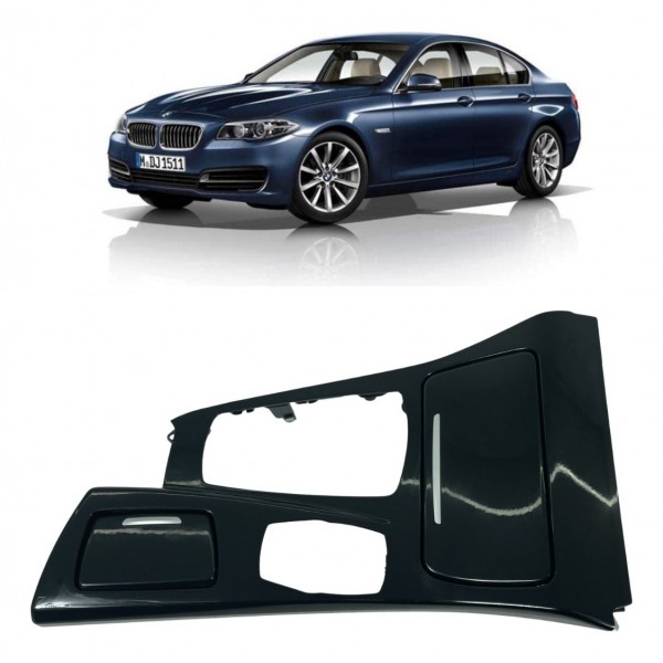 Console Porta Copos Bmw Serie 5 528i 2012 2013 Detalhe Console Porta Copos Bmw Serie 5 528i 2012 2013 Detalhe