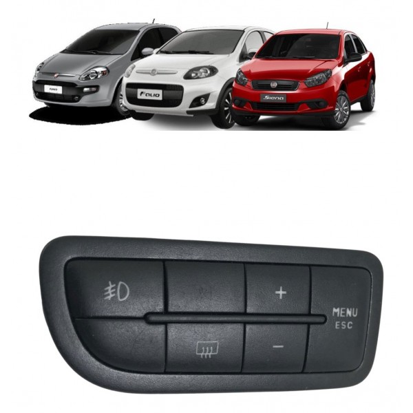 Botão Milha Desembaçador Fiat Palio Punto Siena 2009 A 2015 Botão Milha Desembaçador Fiat Palio Punto Siena 2009 A 2015