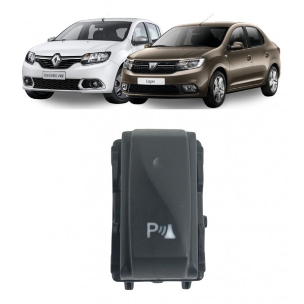 Botão Sensor Estacionamento Renault Logan Sandero 2019 2020
