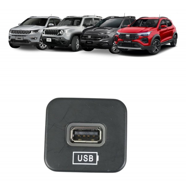 Entrada Usb Fiat Pulse Toro Compass Renegade 2022 2023 2024 Entrada Usb Fiat Pulse Toro Compass Renegade 2022 2023 2024