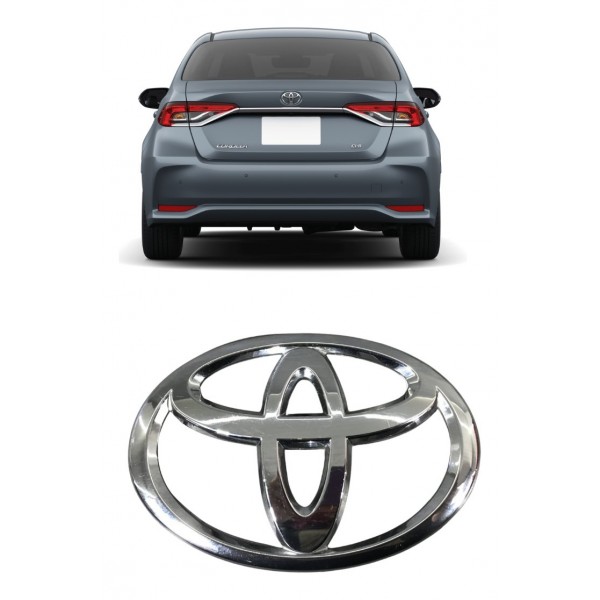 Emblema Tampa Traseira Toyota Corolla 2017 2018 2019 A 2022 Emblema Tampa Traseira Toyota Corolla 2017 2018 2019 A 2022