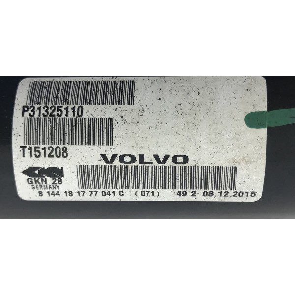 Semi Eixo Dianteiro Esquerdo Volvo Xc60 2.0 T5 2015 2016 Semi Eixo Dianteiro Esquerdo Volvo Xc60 2.0 T5 2015 2016