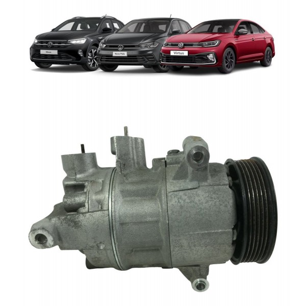 Compressor Ar Condicionado Vw Polo Virtus Nivus 2018 A 2022
