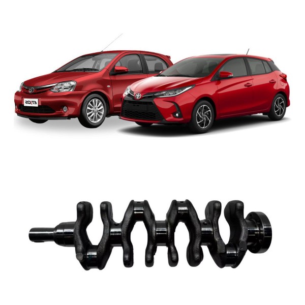 Eixo Virabrequim Toyota Etios Yaris 1.5 16v 6furos Eixo Virabrequim Toyota Etios Yaris 1.5 16v 6furos