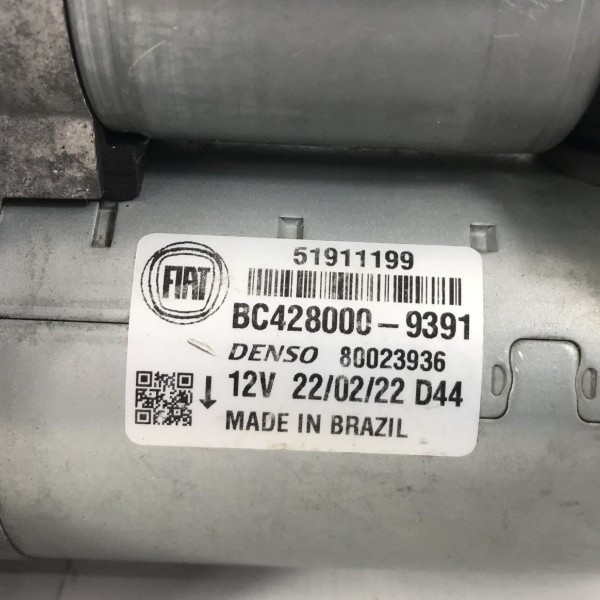 Motor Arranque Fiat Mobi Uno Palio Grand Siena 1.0 1.4 2020