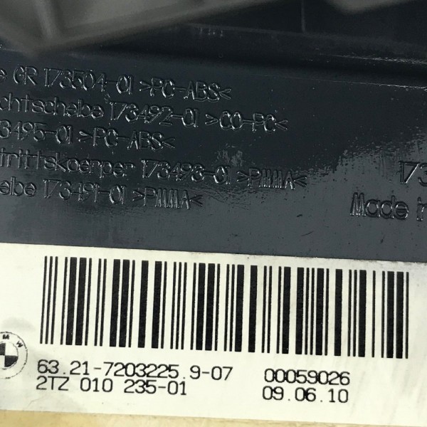 Lanterna Tampa Traseira Esquerda Bmw 535i 3.0 2010 2011