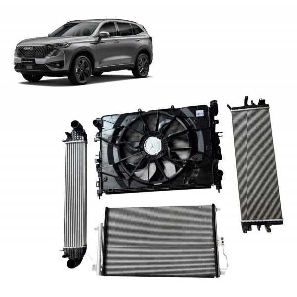 Kit Radiador Gwm Haval H6 1.5 16v Turbo 2023 2024 C/detalhe