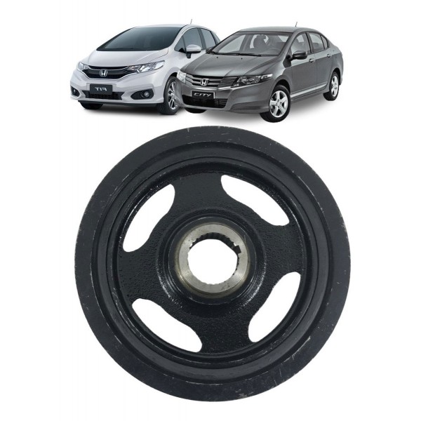 Polia Virabrequim Honda Fit City 1.5 2008 A 2015 Polia Virabrequim Honda Fit City 1.5 2008 A 2015