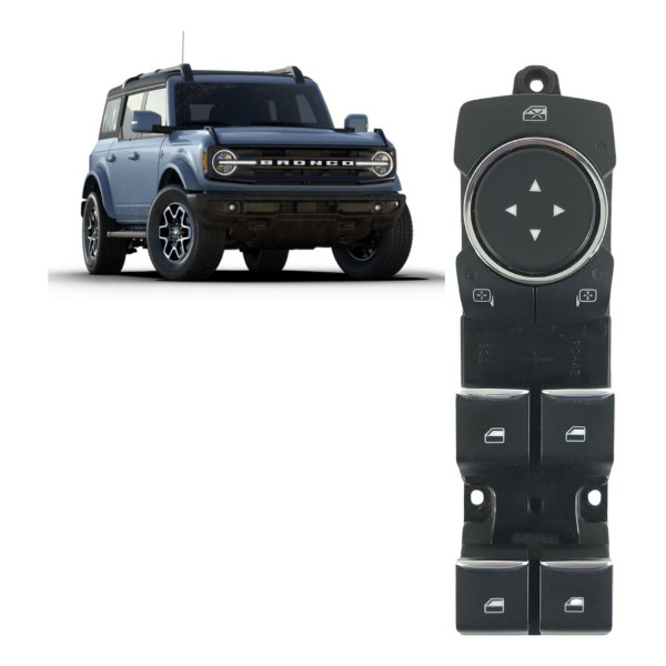 Botão Comando Vidro Dianteiro Esquerdo Ford Bronco 2023 2024